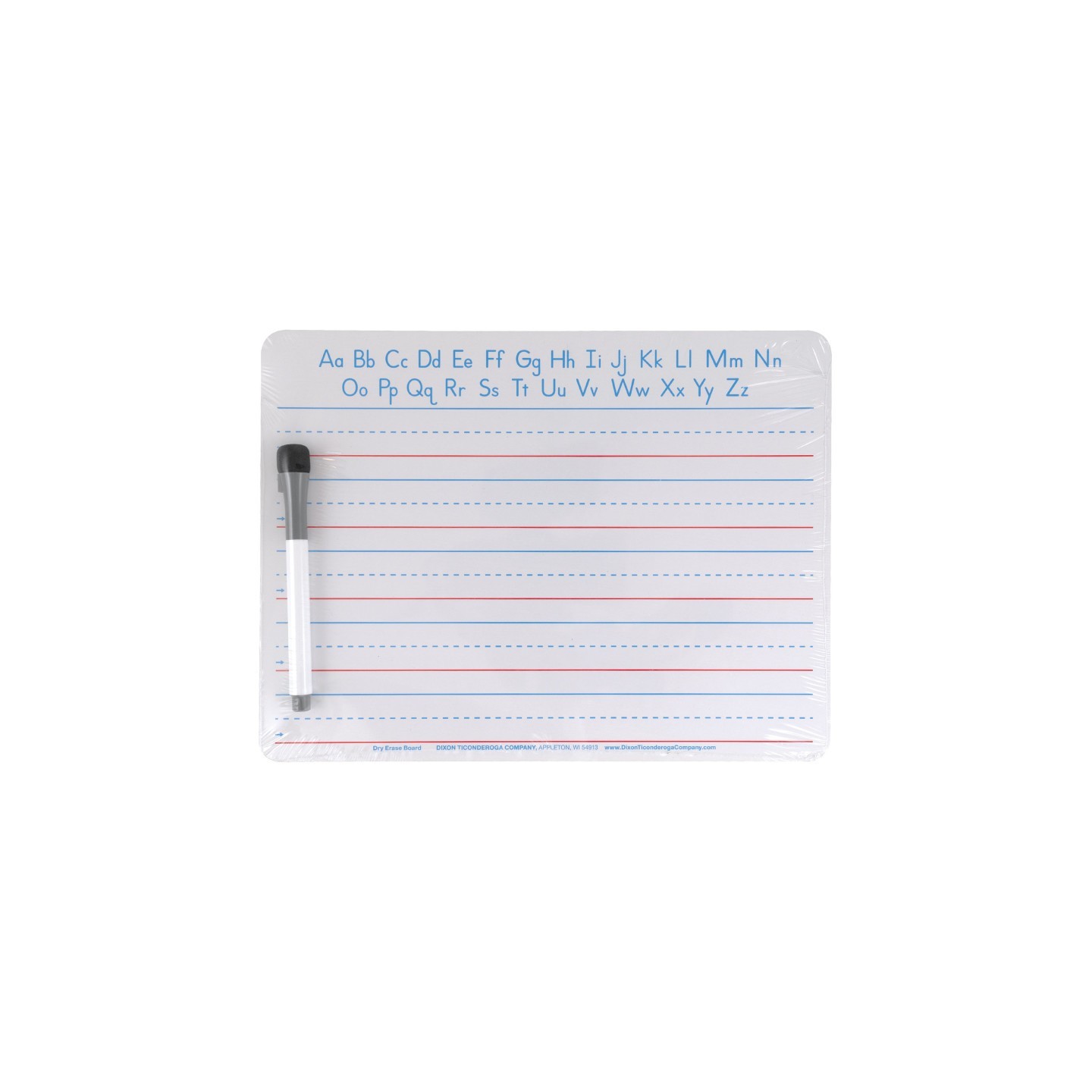 Pacon® Handwriting Whiteboard Dry Erase Set, 2-Sided, Ruled/Plain, with Marker/Eraser, 9" x 12"