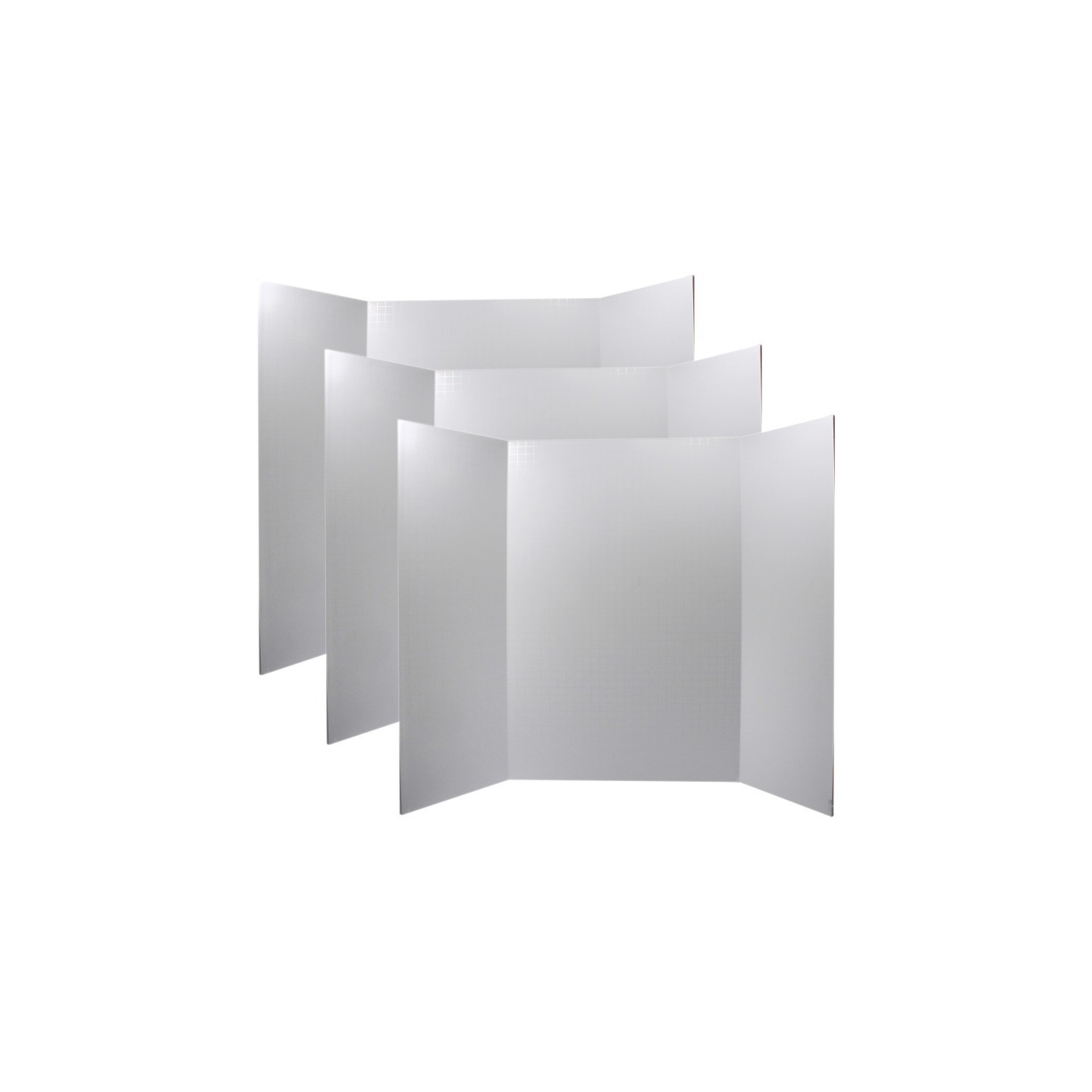 Ghostline® Foam Presentation Board, White, 1/2" Faint Grid 28" x 22", Pack of 3