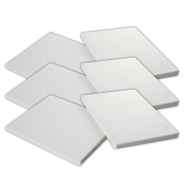Simply® Stretched Canvas, 9" x 12", 2 Per Pack, 3 Packs