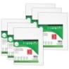 Daler-Rowney Simply White Canvas Panels Set, 8" x 10", 3 Per Pack, 6 Packs