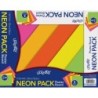 UCreate® Neon Poster Board, 5 Assorted Colors, 11" x 14", 5 Sheets