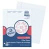 Pacon® Filler Paper, White, 3-Hole Punched, Red Margin, 3/8" Ruled, 8" x 10-1/2", 150 Sheets