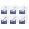 Pacon® Filler Paper, White, 3-Hole Punched, Red Margin, 3/8" Ruled, 8" x 10-1/2", 150 Sheets Per Pack, 6 Packs
