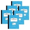Pacon® Composition Book, Grade 2, Blue Marble, 3/4" x 3/8" x 3/8" Ruled, 9-3/4" x 7-3/4", 24 Sheets, Pack of 6