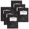 Pacon® Composition Book, Black Marble, Unruled 9-3/4" x 7-1/2", 100 Sheets, Pack of 6