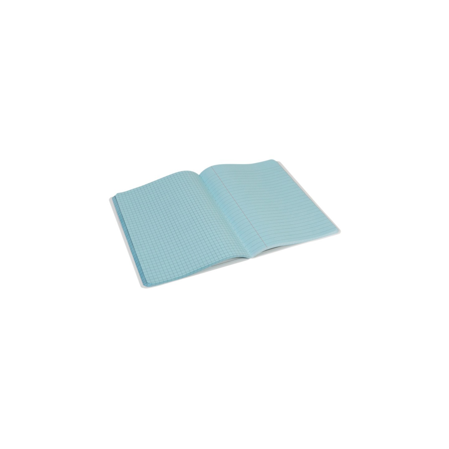 Pacon® Dual Ruled Composition Book, Blue, 1/4" Grid & 3/8" Wide Ruled, 9-3/4" x 7-1/2", 100 Sheets