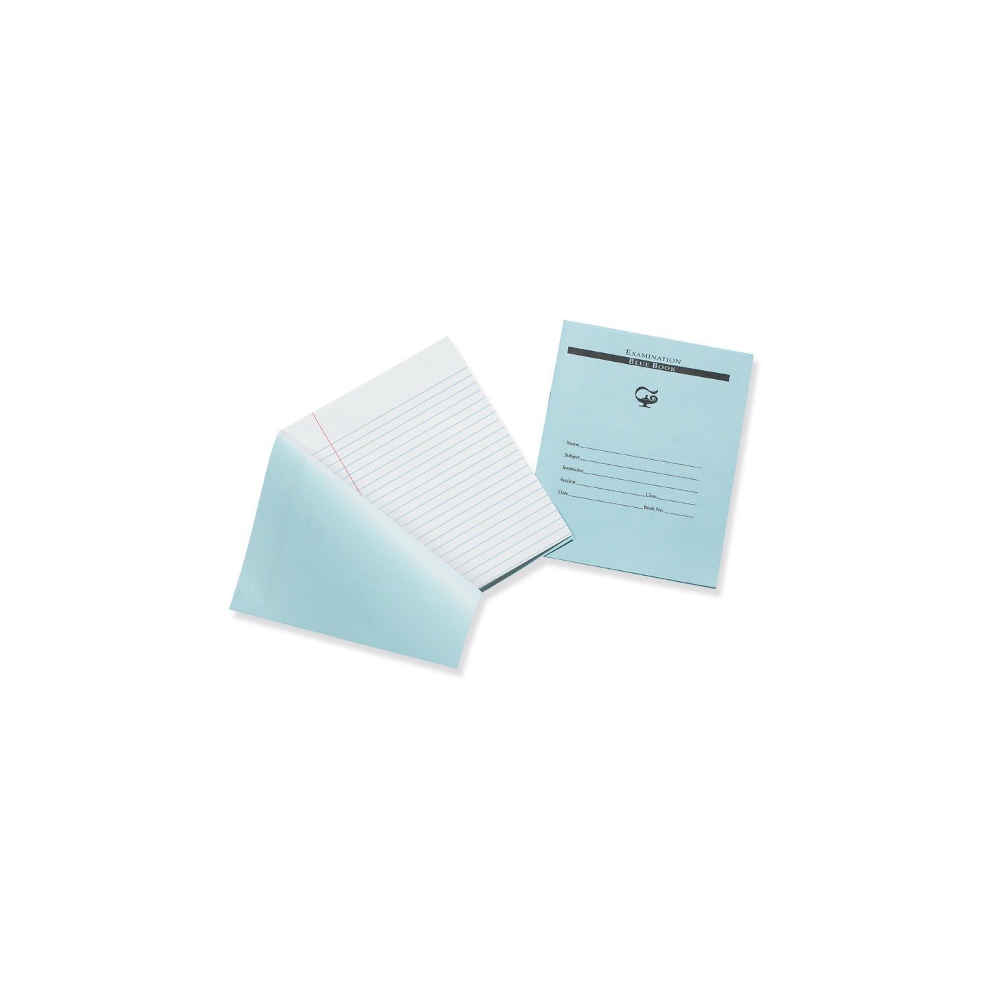 Pacon® Examination Blue Book, 12 Pages, 3/8 in ruled, 7" x 8-1/2", 1 Book