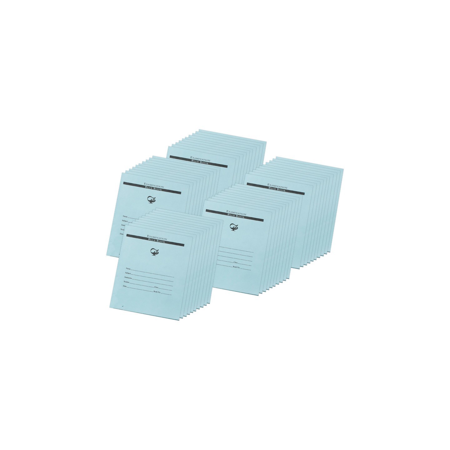 Pacon® Examination Blue Book, 12 Pages, 3/8 in ruled, 7" x 8-1/2", 50 Books