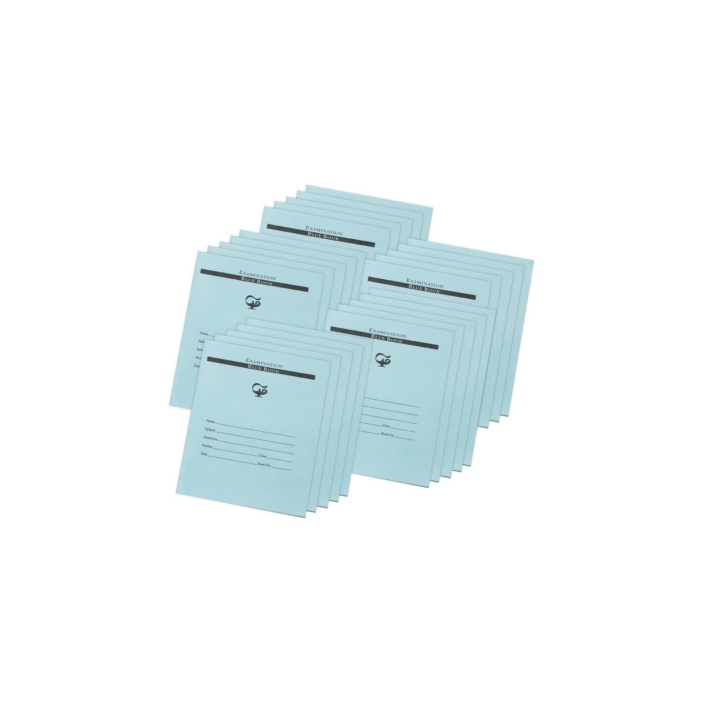 Pacon® Examination Blue Book, 32 Pages, 3/8 in ruled, 7" x 8-1/2", 25 Books