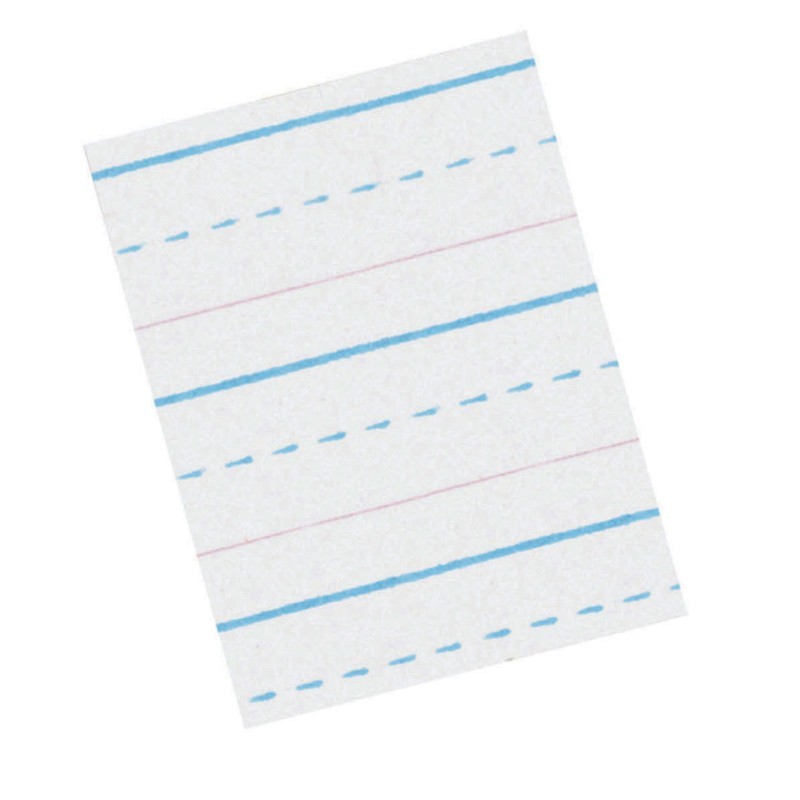 Zaner-Bloser® Sulphite Handwriting Paper, Dotted Midline, Grade 2, 1/2" x 1/4" x 1/4" Ruled Long, 10-1/2" x 8", 500 Sheets