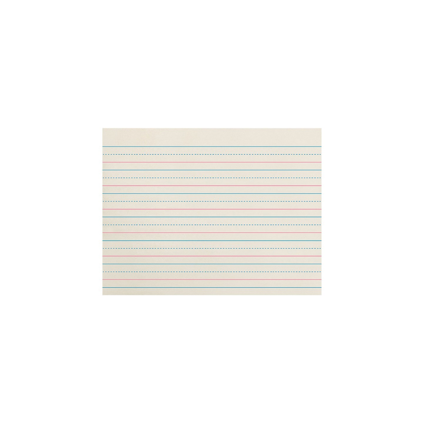Zaner-Bloser® Newsprint Handwriting Paper, Dotted Midline, Grade K, 3/4" x 3/8" x 3/8" Ruled Long, 10-1/2" x 8", 500 Sheets