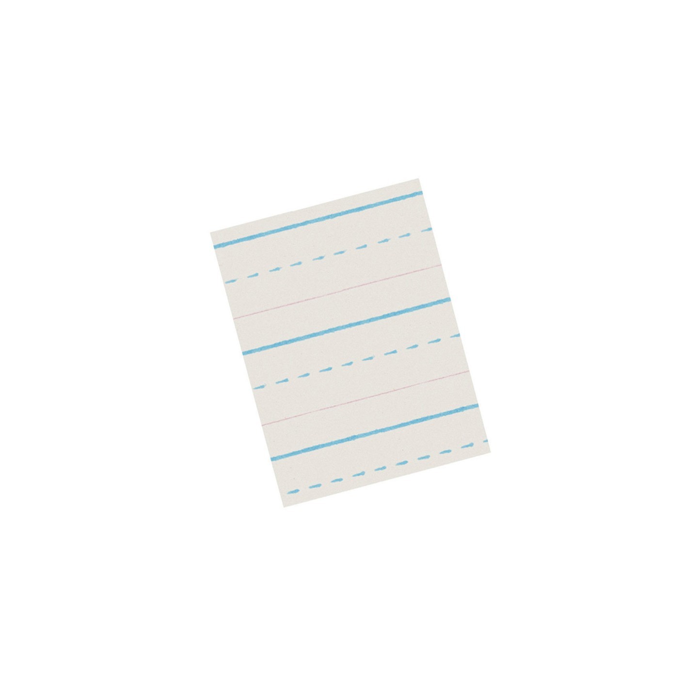 Zaner-Bloser® Newsprint Handwriting Paper, Dotted Midline, Grade 2, 1/2" x 1/4" x 1/4" ruled Long, 10.5" x 8", 500 Sheets