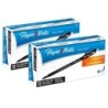 Paper Mate® Eraser Mate® Erasable Pen, Medium Point, Black, 12 Per Pack, 2 Packs