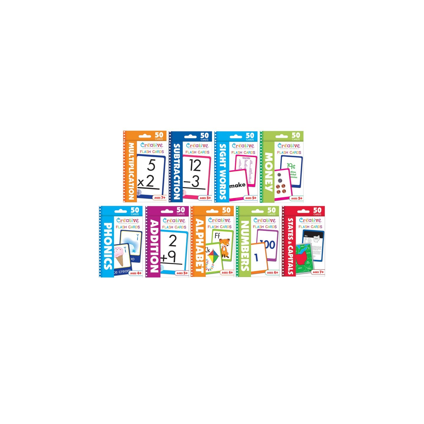 Creative Teaching Materials Ultimate Flashcards Bundle, Set of 9 Packs