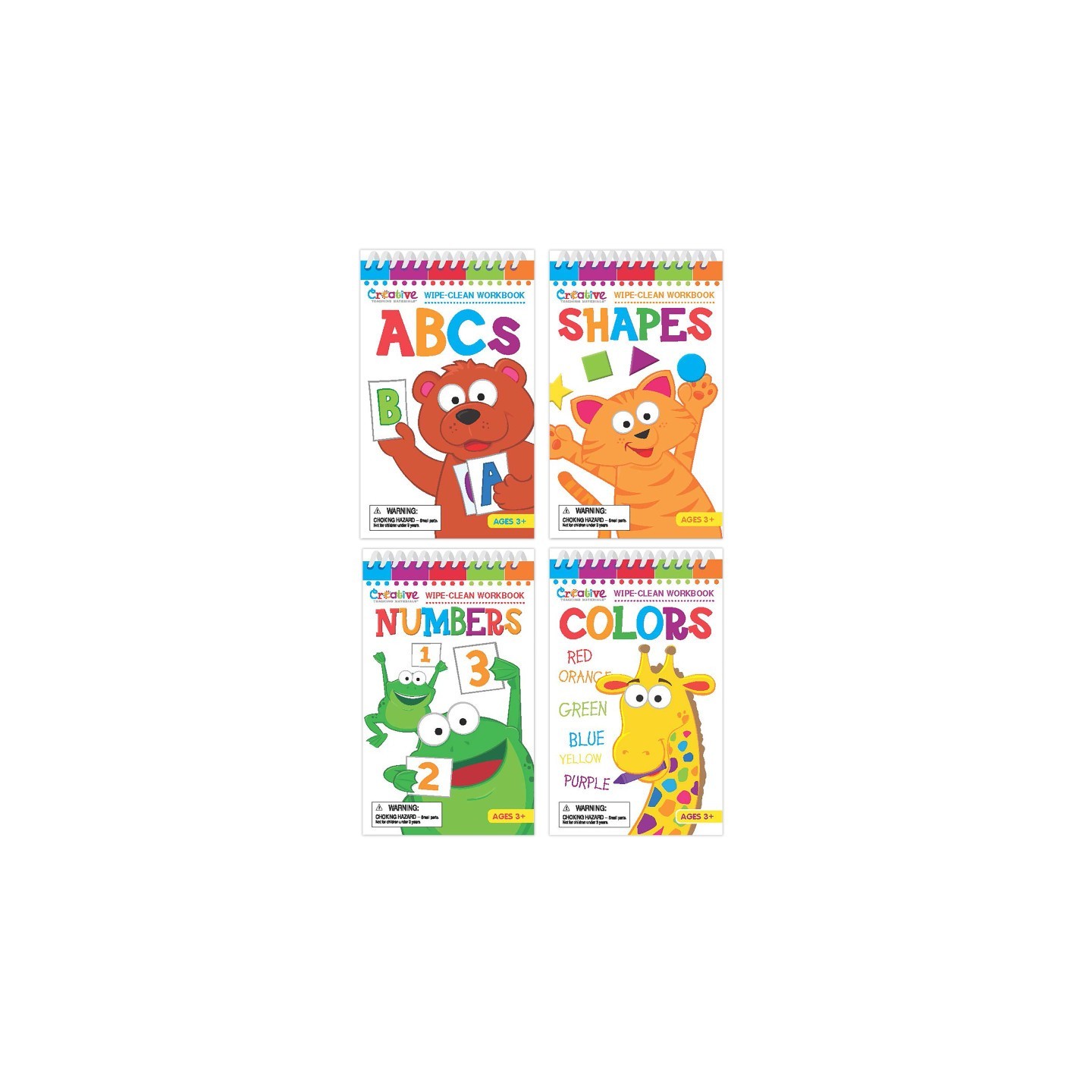 Creative Teaching Materials Wipe Clean Book Bundle, Set of 4