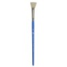 Princeton Select Artiste Bristle Fan Brush, Synthetic Bristles, Short Handle Mixed Media Paintbrush, Jewel Blue, Size 4, 1 Count