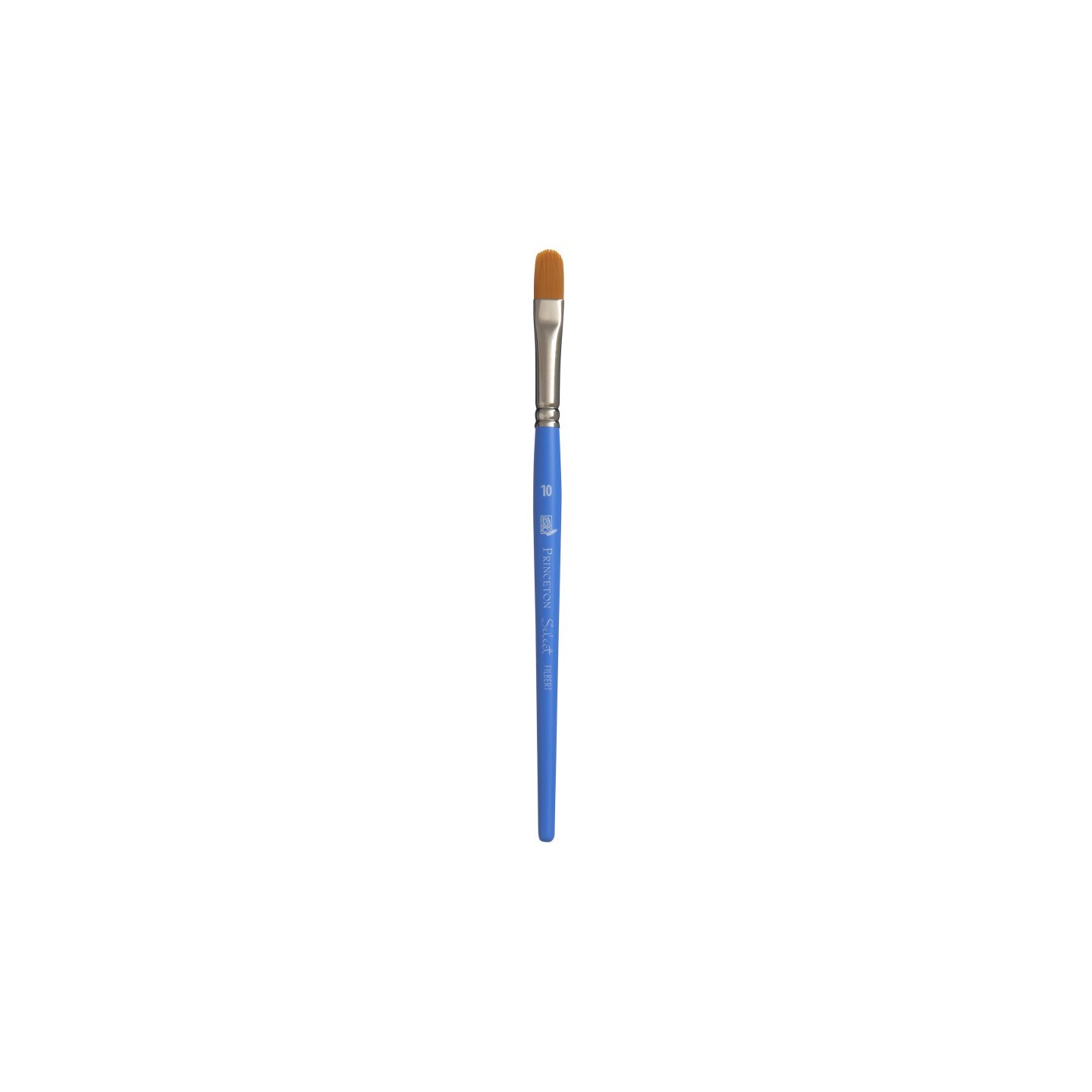 Princeton Select Artiste Filbert Brush, Synthetic Bristles, Short Handle Mixed Media Paintbrush, Jewel Blue, Size 10, 1 Count