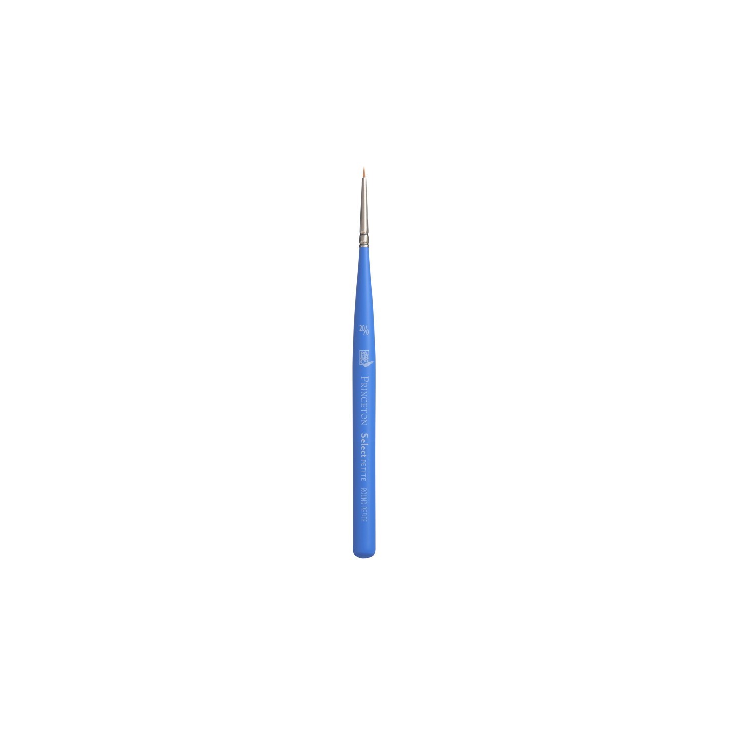 Princeton Select Artiste Round Brush, Synthetic Bristles, Short Handle Mixed Media Paintbrush, Jewel Blue, Size 20/0, 1 Count