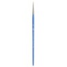 Princeton Select Artiste Round Brush, Synthetic Bristles, Short Handle Mixed Media Paintbrush, Jewel Blue, Size 0, 1 Count