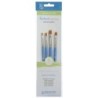 Princeton Select Artiste Brush Set No. 11, Synthetic Bristles, Short Handle Mixed Media Paintbrush, Jewel Blue, 4 Pieces