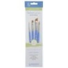 Princeton Select Artiste Brush Set No. 13, Synthetic Bristles, Short Handle Mixed Media Paintbrush, Jewel Blue, 4 Pieces