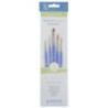 Princeton Select Artiste Brush Set No. 15, Synthetic Bristles, Short Handle Mixed Media Paintbrush, Jewel Blue, 5 Pieces