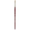 Princeton Velvetouch Filbert Brush, Synthetic Bristles, Short Handle Mixed Media Paintbrush, Scarlet, Size 4, 1 Count