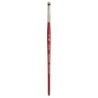 Princeton Velvetouch Mini Mop Brush, Synthetic Bristles, Short Handle Mixed Media Paintbrush, Scarlet, Size 1/8 inch, 1 Count