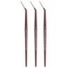 Princeton Velvetouch Minitightspt Brush, Synthetic Bristles, Short Handle Mixed Media Paintbrush, Scarlet, Size 3/0, Pack of 3