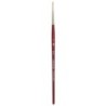 Princeton Velvetouch Round Brush, Synthetic Bristles, Short Handle Mixed Media Paintbrush, Scarlet, Size 2, 1 Count