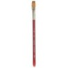 Princeton Velvetouch Wash Brush, Synthetic Bristles, Short Handle Mixed Media Paintbrush, Scarlet, Size 1/2 inch, 1 Count