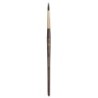 Princeton Neptune Round Brush, Synthetic Bristles, Short Handle Watercolor Paintbrush, Dark Wood, Size 6, 1 Count