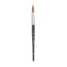 Princeton Aqua Elite Long Round Brush, Synthetic Bristles, Short Handle Watercolor Paintbrush, Matte Black, Size 12, 1 Count