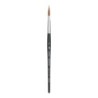 Princeton Aqua Elite Long Round Brush, Synthetic Bristles, Short Handle Watercolor Paintbrush, Matte Black, Size 8, 1 Count