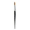 Princeton Aqua Elite Round Brush, Synthetic Bristles, Short Handle Watercolor Paintbrush, Matte Black, Size 12, 1 Count