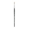 Princeton Aqua Elite Round Brush, Synthetic Bristles, Short Handle Watercolor Paintbrush, Matte Black, Size 4, 1 Count