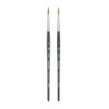 Princeton Aqua Elite Round Brush, Synthetic Bristles, Short Handle Watercolor Paintbrush, Matte Black, Size 4, Pack of 2