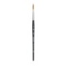 Princeton Aqua Elite Round Brush, Synthetic Bristles, Short Handle Watercolor Paintbrush, Matte Black, Size 6, 1 Count