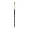 Princeton Aqua Elite Round Brush, Synthetic Bristles, Short Handle Watercolor Paintbrush, Matte Black, Size 8, 1 Count