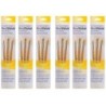 Princeton RealValue Round Brush Set, Camel Bristles, Short Handle Mixed Media Paintbrush, Yellow, 3 Per Set, 6 Sets