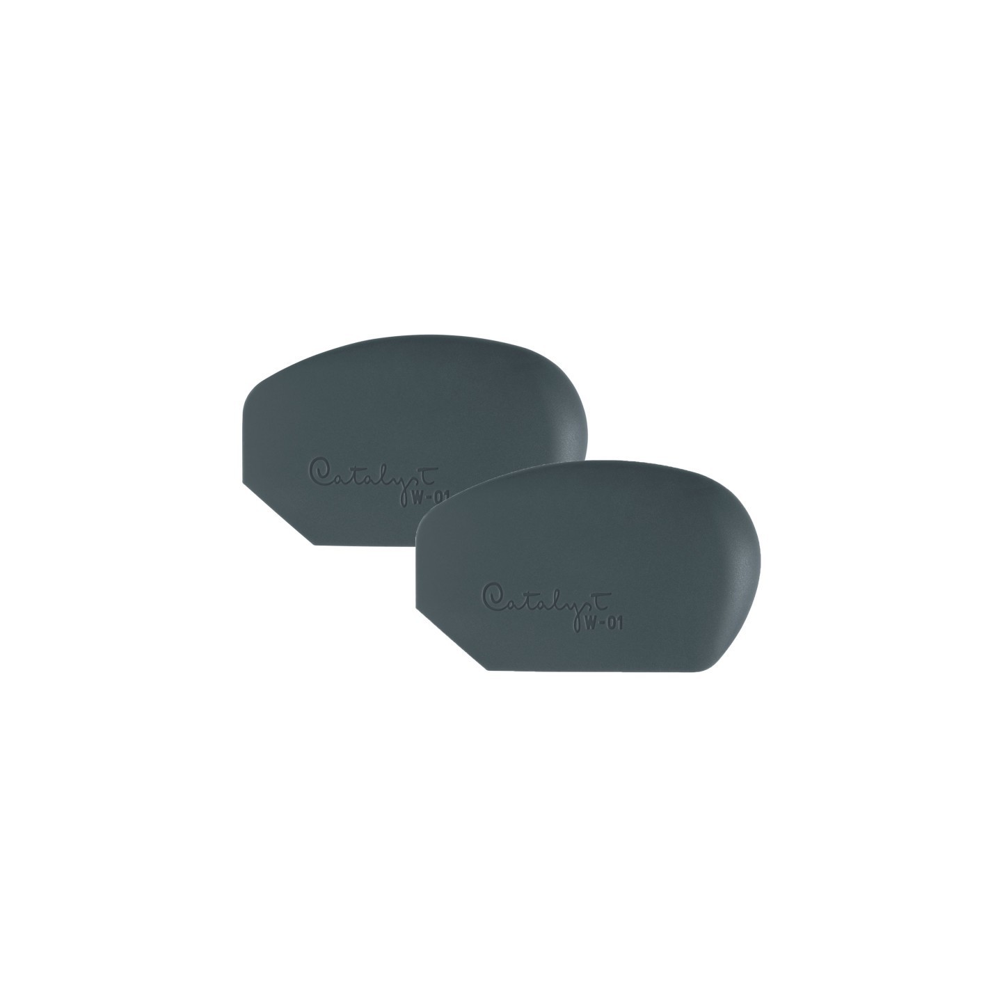 Princeton Catalyst Tool Wedge, Silicone, Mixed Media Paintbrush, Gray, Size 1, Pack of 2