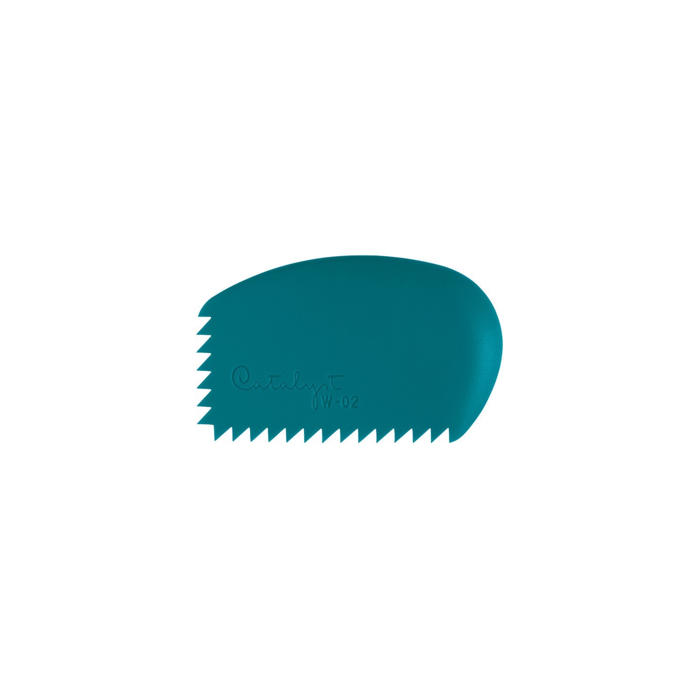 Princeton Catalyst Tool Wedge, Silicone, Mixed Media Paintbrush, Blue, Size 2, 1 Count