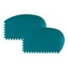 Princeton Catalyst Tool Wedge, Silicone, Mixed Media Paintbrush, Blue, Size 2, Pack of 2