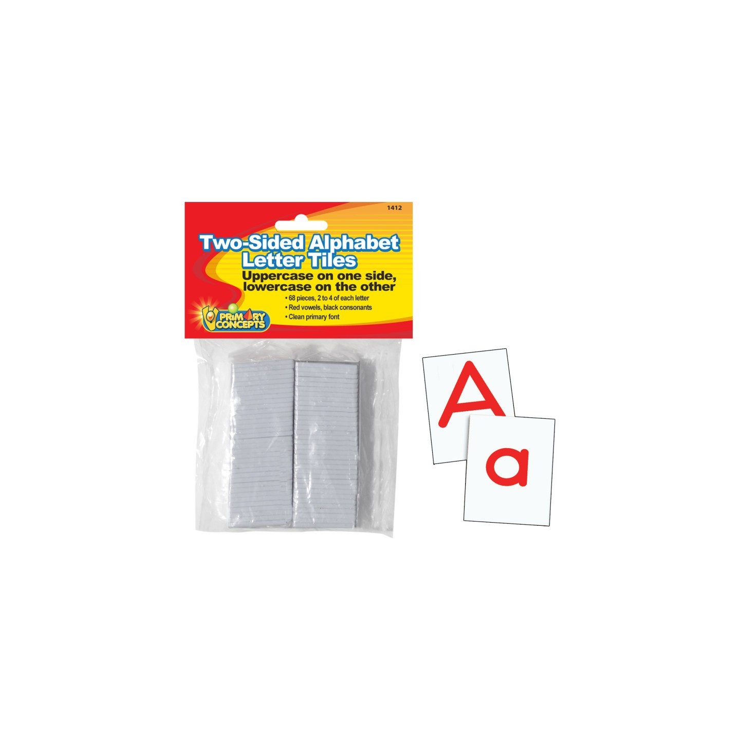 Primary Concepts™ Two-Sided Alphabet Letter Tiles
