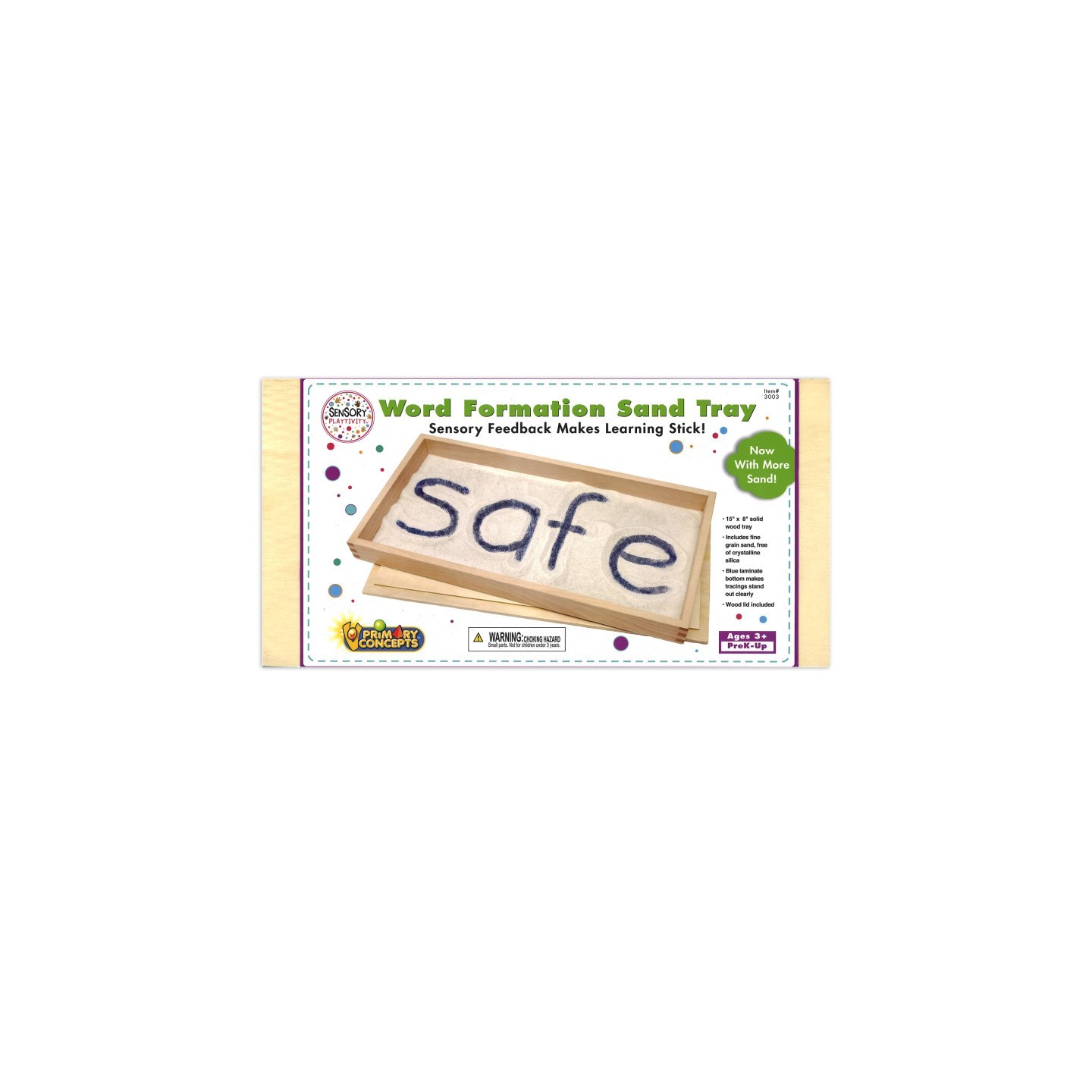 Primary Concepts™ Word Formation Sand Tray, 15" x 8"