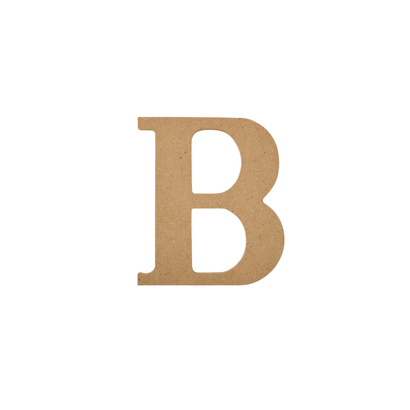 Plaid MDF Letter, B, 5 Inch