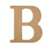 Plaid MDF Letter, B, 5 Inch