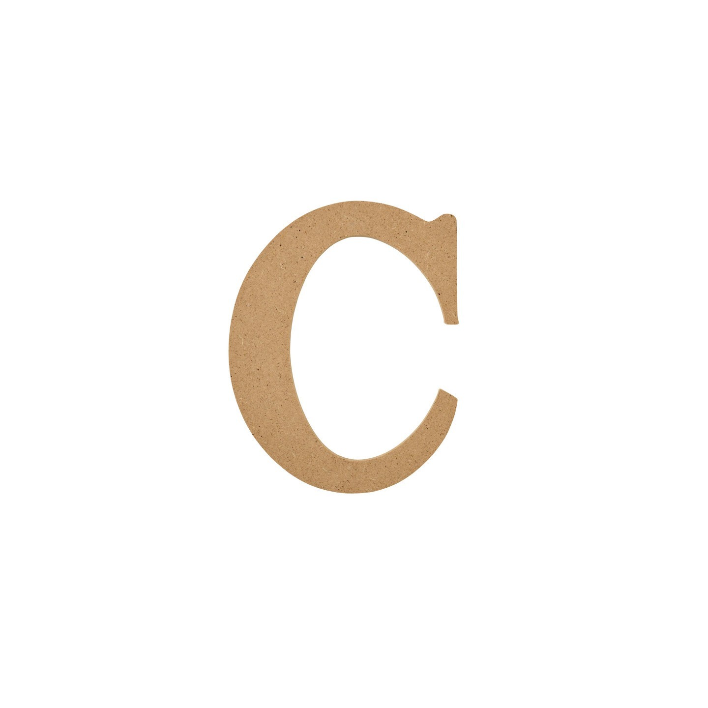 Plaid MDF Letter, C, 5 Inch