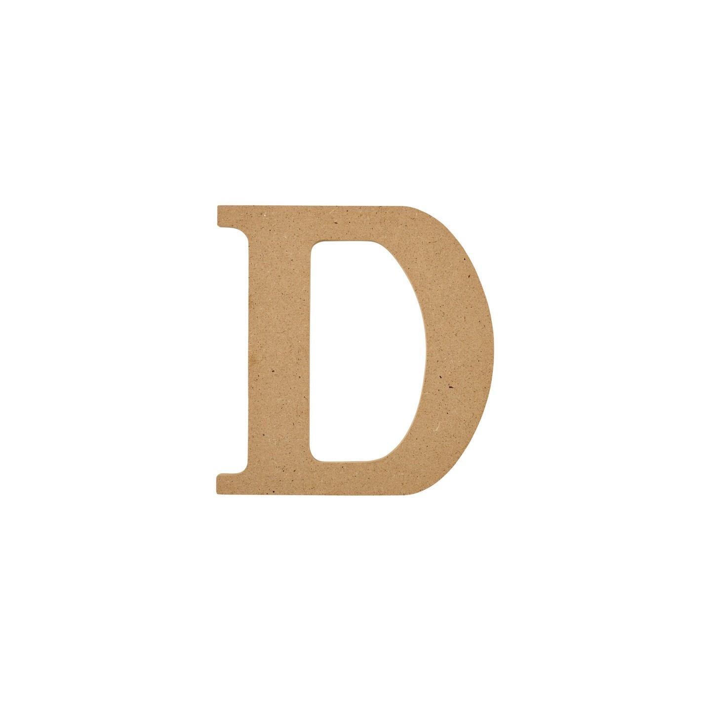Plaid MDF Letter, D, 5 Inch