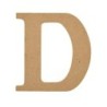 Plaid MDF Letter, D, 5 Inch